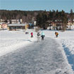 Ledová magistrála - bruslení na jezeře
